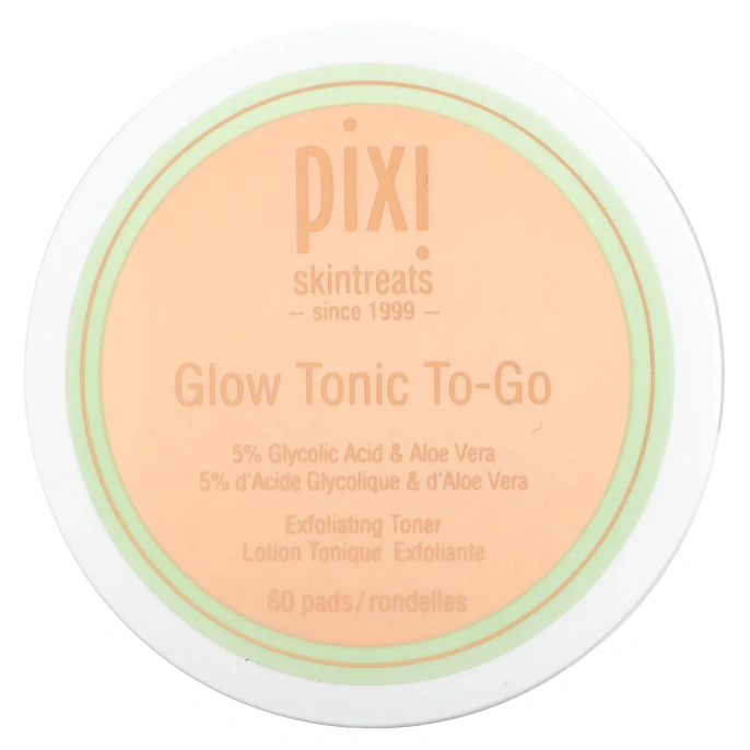Pixi Beauty, Сияющий тоник "На бегу", 60 подушечек