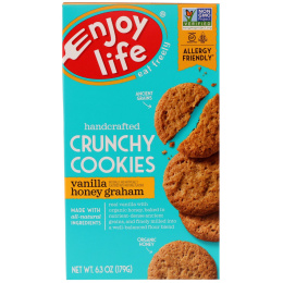 Enjoy Life Foods, Хрустящее печенье ручной работы, ваниль и мед, 6,3 унции (179 г)