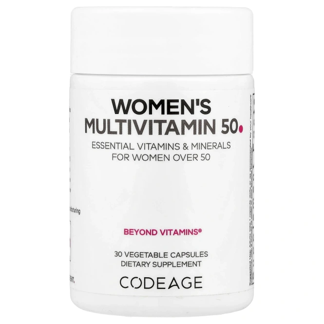 Codeage, Multivitamin 50, мультивитамины для женщин, 30 растительных капсул