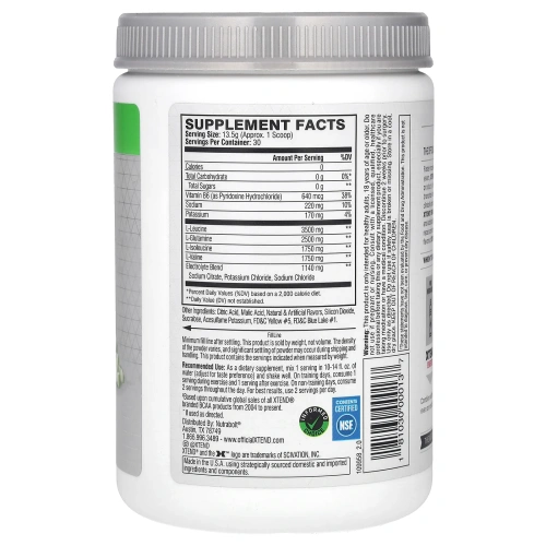 XTEND, The Original 7 г BCAA, со вкусом яблока, 405 г (14,3 унции)