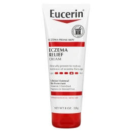 Eucerin, Крем для тела Eczema Relief, подходит для кожи, пораженной экземой, бе отдушек, 8,0 унц. (226 г)