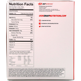 OOH Snap!, Хрустящий протеиновый батончик, карамель, 7 батончиков, 1,6 унц. (44 г) каждый