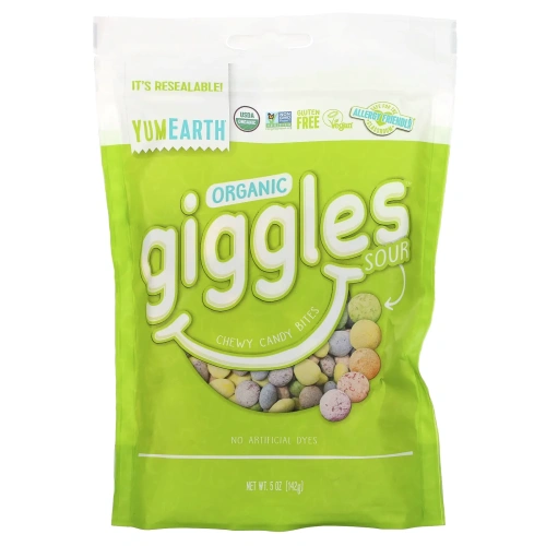 YumEarth, Organic Giggles Sour, 5 oz (142 g)