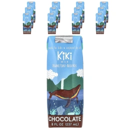 Kiki Milk, органическое растительное молоко, со вкусом шоколада, 12 пакетиков по 237 мл (8 жидк. унций)