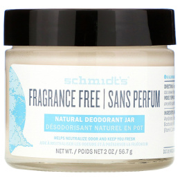 Schmidt's, Натуральный дезодорант в баночке, без отдушки, 56,7 г (2 унции)