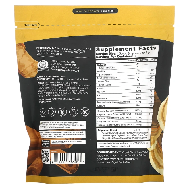 Organifi, Original Gold, добавка из суперфудов, 196 г (6,91 унции)