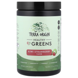 Terra Origin, Healthy Greens, киви и клубника, 315,6 г (11,13 унции)