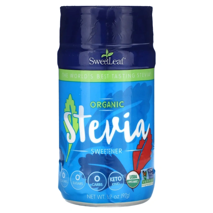 Sweetleaf, Порошок подсластителя из стевии - органический 3,2 унции