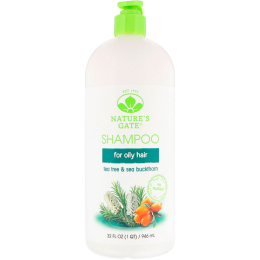 Nature's Gate, Шампунь, для жирных волос, чайное дерево и облепиха, 32 ж. унц. (946 мл)