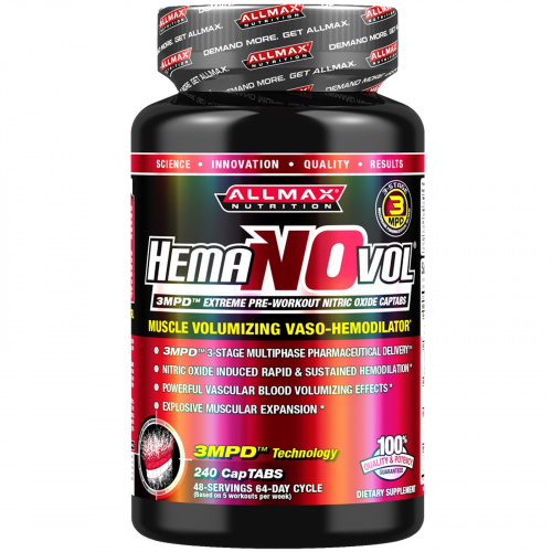 ALLMAX Nutrition, Hemanovol, 240 Capsules