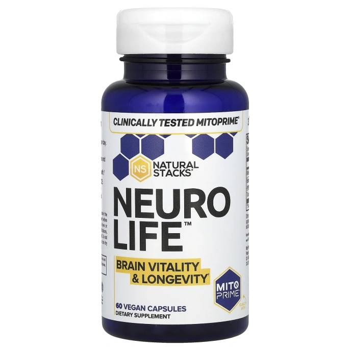 Natural Stacks, Neuro Life, 60 веганских капсул