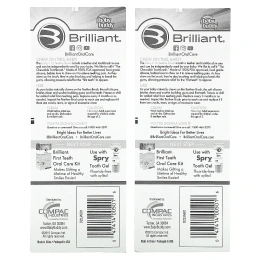 Baby Buddy, Brilliant, первая щетка для прорезывания зубов, розовая, от 4 месяцев, 2 шт.