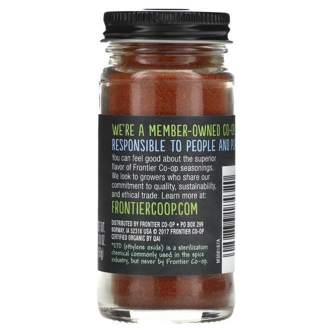 Frontier Co-op, органическая паприка, 59 г (2,10 унции)