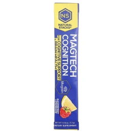 Natural Stacks, MagTech® Cognition, малиновый лимонад, 14 стик-пакетов по 5,3 г (0,18 унции)