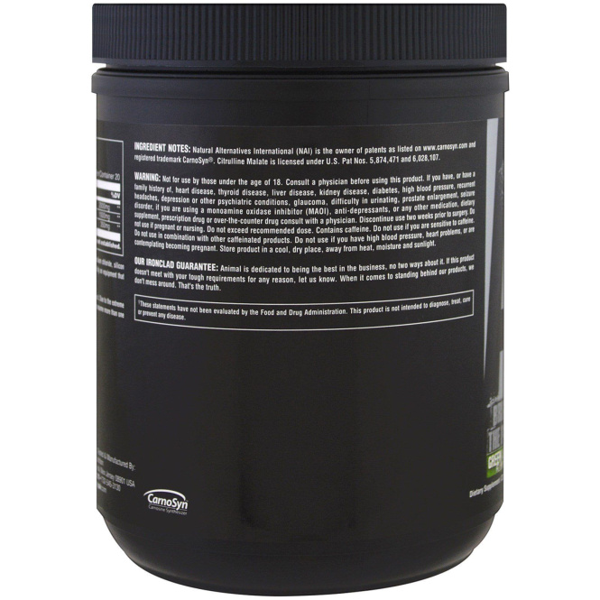 Animal, Животная ярость, полный пакет перед тренировкой, зеленое яблоко , 330,6 г