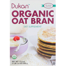 Dukan Diet, Органические овсяные отруби, 17,6 унций (500 г)