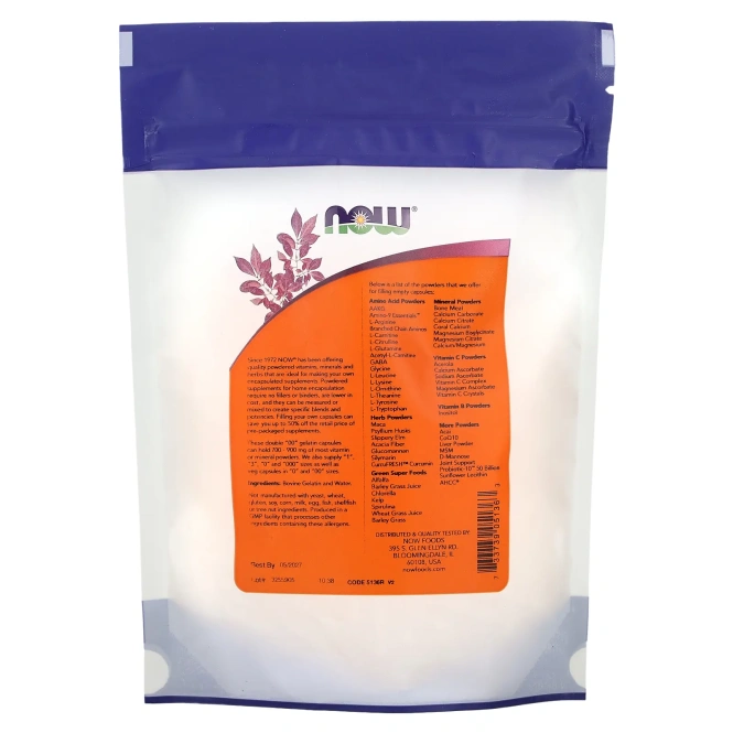 Now Foods Double 00 пустые желатиновые капсулы 250 капсул