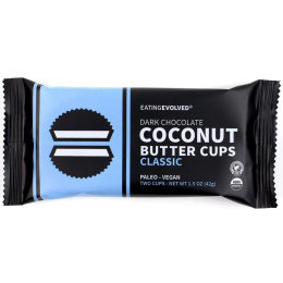 Eating Evolved, Темный шоколад, чашечки с кокосовым маслом, классические, две чашечки, 1,5 унц. (42 г)