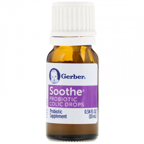 Gerber, Soothe, Probiotic Colic Drops, 0.34 fl oz (10 ml)