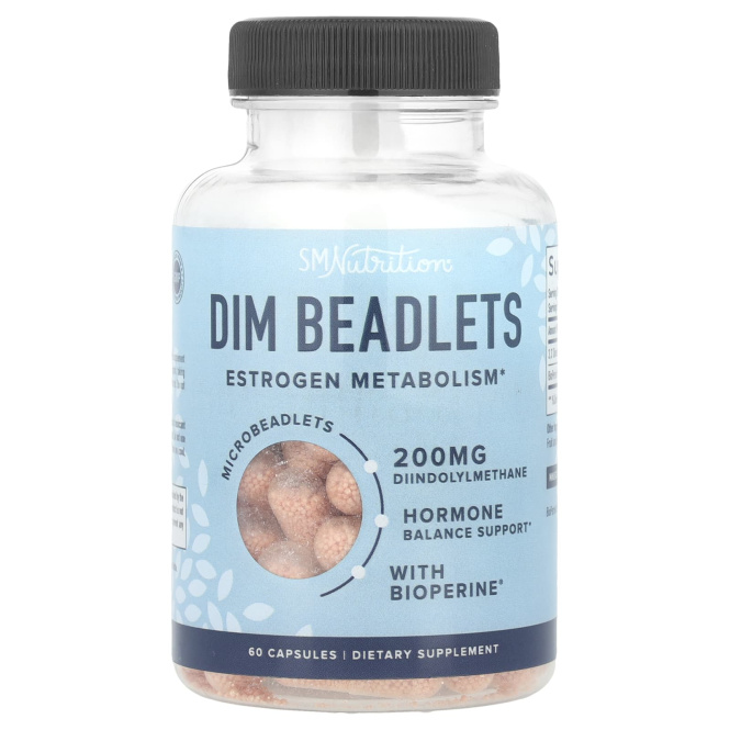 SMNutrition, DIM бусинки с BioPerine®, 60 капсул