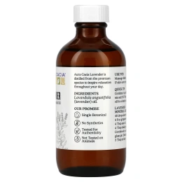 Aura Cacia, 100% Эфирное Масло Лаванды, Расслабляющее, 4 жидкие унции (118 мл)