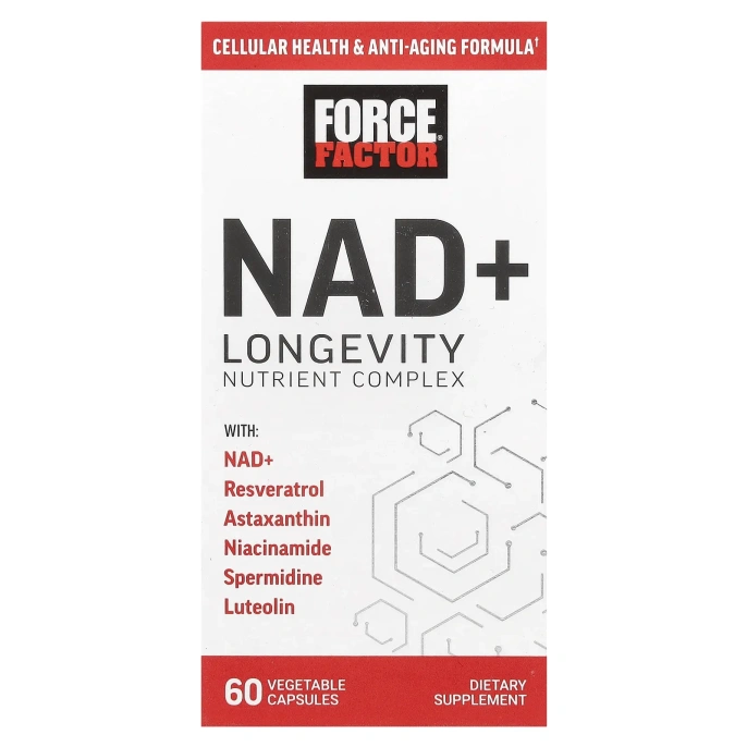 Force Factor, NAD + Longevity Nutrient Complex, 60 растительных капсул