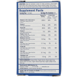 Mommy's Bliss, Мультивитамины, Органические капли, 2 месяца+, Натуральный виноградный вкус, 1 ж. унц.(30 мл)