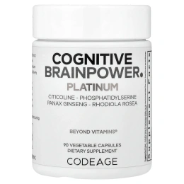 Codeage, Cognitive Brainpower Platinum, 90 растительных капсул