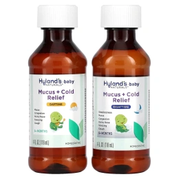 Hyland's Naturals, Комбинированный пакет "Детская слизь + облегчение простуды" - Дневной и ночной 8 жидких унций