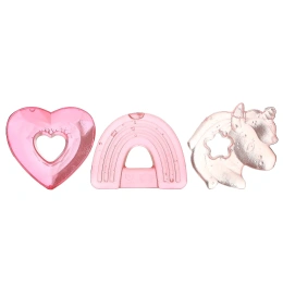 Itzy Ritzy, Cutie Coolers, успокаивающие прорезыватели для зубов с водой, для детей от 3 месяцев, Magical, 3 прорезывателя