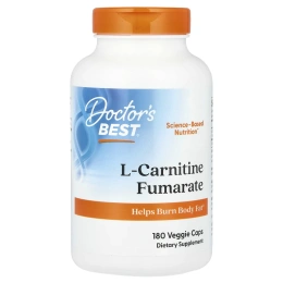 L-карнитин Doctor's Best L-Carnitine Fumarate 855 mg 180 veg capsules