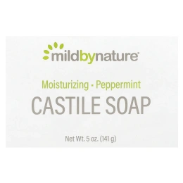 Mild By Nature, кастильское мыло, с ароматом перечной мяты, 141 г (5 унций)