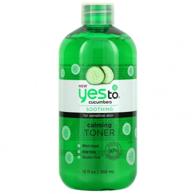 Yes To, Успокаивающий тоник, огурцы, 355 мл (12 жидк. Унций)