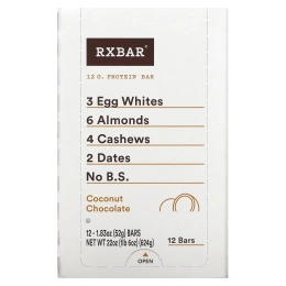 RXBAR, Протеиновые батончики, Кокос и шоколад, 12 батончиков, 1,83 унции (52 г) каждый