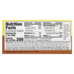 Quantum Energy Square, Caffe Mocha и миндальные чипсы, 8 квадратов, 48 г (1,69 унции)