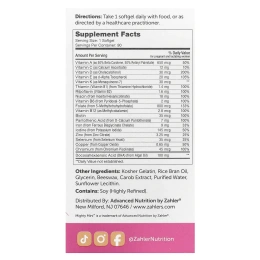 Zahler, Mighty Mini дородовой комплекс + ДГК 100 мг, 90 мягких капсул