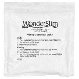 WonderSlim, коктейль, ванильный крем, 7 пакетиков по 27 г
