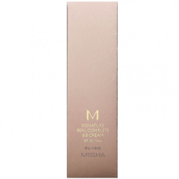 Missha, M Signature Real Complete, BB-крем, № 21, светлый розово-бежевый, SPF 25/PA ++, 45 г (1,58 унции)