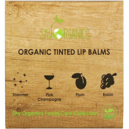 Sky Organics, Organic Tinted Lip Balms Set, 4 Pack, .15 oz (4.25 g) Each