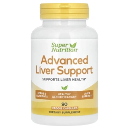 Super Nutrition, Advanced Liver Support, улучшенная поддержка печени, 90 вегетаринских капсул