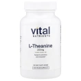 Vital Nutrients, L-теанин, 200 мг, 120 веганских капсул