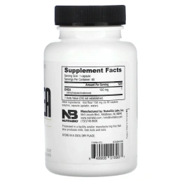 NutraBio, ДГЭА, 100 мг, 60 капсул