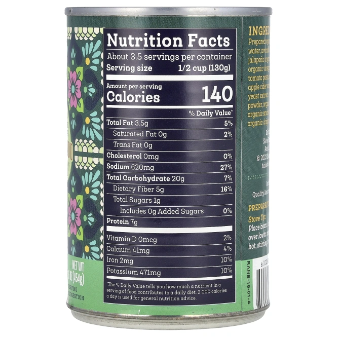 Siete, веганские жареные бобы ранчеро, 454 г (16 унций)