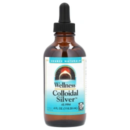 Source Naturals, Коллоидное серебро для хорошего самочувствия, 45 PPM, 118,28 мл (4 жидкие унции)