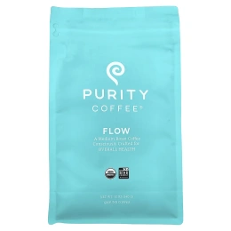 Purity Coffee, Flow, молотый, средняя обжарка, 340 г (12 унций)