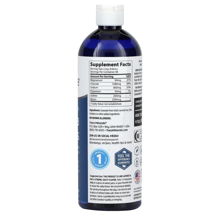Trace Minerals Research, Минералы моря Юты 16 жидких унций