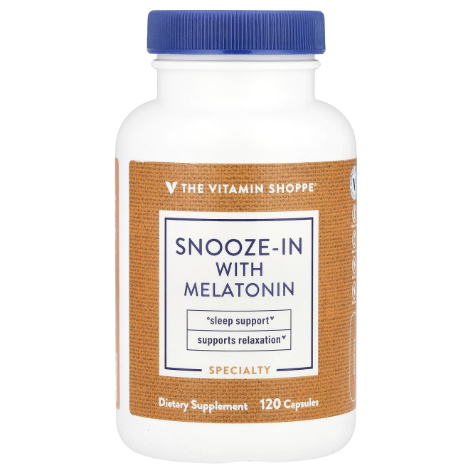 The Vitamin Shoppe, Snooze-In, с мелатонином, 120 капсул