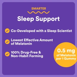 SmartyPants, Kids Sleep, жевательный мелатонин, со вкусом клубники и манго, 60 жевательных таблеток