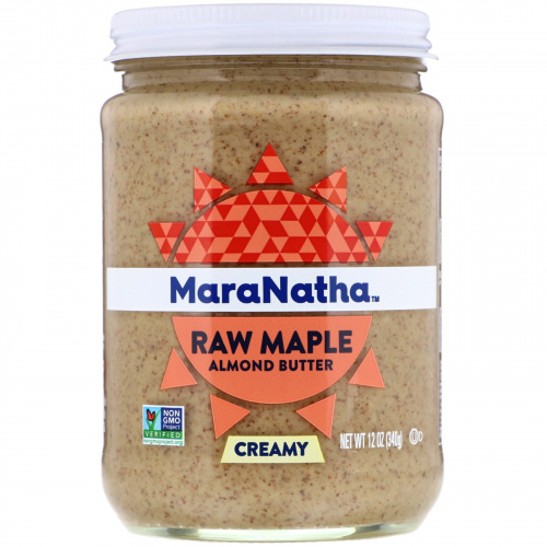 MaraNatha, Raw Maple Almond Butter, Creamy, 12 oz (340 g)