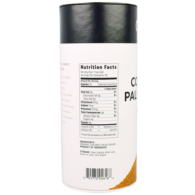 Ojio, Органический кокосовый сахар, неочищенный, 12 унций (340 г)